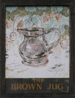 The pub sign. The Brown Jug, Broadstairs, Kent