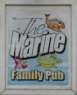 The pub sign. Marine, Great Yarmouth, Norfolk
