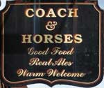 The pub sign. Coach & Horses, Dersingham, Norfolk