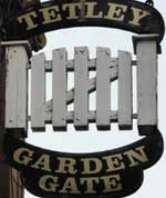 The pub sign. Garden Gate, Hunslet, West Yorkshire