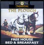 The pub sign. Plough, Warmfield, West Yorkshire