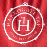 The pub sign. Harrogate Tap, Harrogate, North Yorkshire