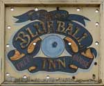 The pub sign. Blue Ball, Malton, North Yorkshire