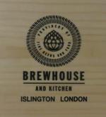 The pub sign. Brewhouse and Kitchen, Islington, Central London
