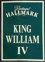 The pub sign. King William IV, Gorleston-on-Sea, Norfolk