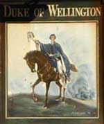 The pub sign. Duke of Wellington, Great Yarmouth, Norfolk