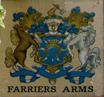 The pub sign. Farriers Arms, St Albans, Hertfordshire