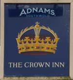 The pub sign. The Crown Inn, Snape, Suffolk