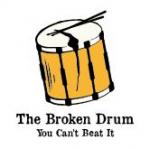 The pub sign. The Broken Drum, Blackfen, Greater London