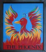 The pub sign. The Phoenix, Southsea, Hampshire