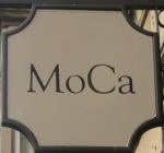 The pub sign. MoCa Bar, Matlock, Derbyshire