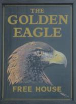The pub sign. Golden Eagle, Derby, Derbyshire