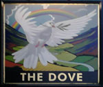 The pub sign. The Dove, Hammersmith, Greater London