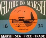 The pub sign. Globe Inn Marsh, Rye, East Sussex