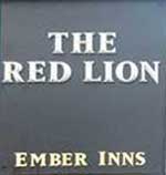 The pub sign. Red Lion, Knowle, West Midlands