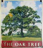 The pub sign. Oddfellows Arms (formerly The Oak Tree), Harpenden, Hertfordshire