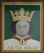 The pub sign. Kings Head, Norwich, Norfolk