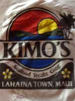 The pub sign. Kimo's, Lahaina, Maui, Hawaii, America