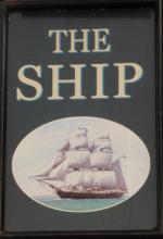 The pub sign. Ship, Grays, Essex