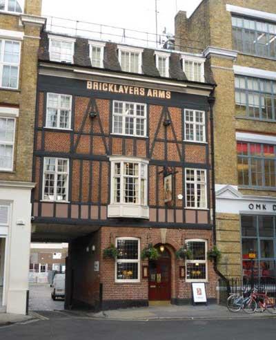 Picture 1. Bricklayers Arms, Fitzrovia, Central London