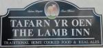 The pub sign. The Lamb Inn, Llanboidy, Carmarthenshire
