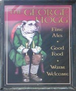 The pub sign. George Hogg, Winterton, Lincolnshire