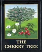 The pub sign. The Cherry Tree, Little Bowden, Leicestershire