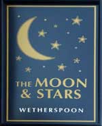 The pub sign. The Moon & Stars, Penge, Greater London