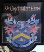 The pub sign. The Coachmakers Arms, East Dereham (a.k.a. Dereham), Norfolk