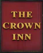 The pub sign. Crown Inn, Middleton, Norfolk