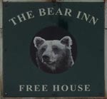 The pub sign. The Bear Inn, Burwash, East Sussex