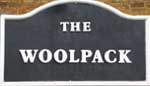 The pub sign. Woolpack, Rothwell, Northamptonshire
