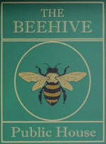 The pub sign. Beehive, Tottenham, Greater London