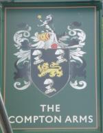 The pub sign. The Compton Arms, Islington, Central London