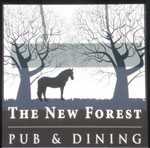 The pub sign. New Forest, Ashurst, Hampshire