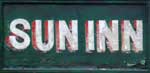 The pub sign. Sun Inn, Leintwardine, Herefordshire