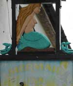 The pub sign. Mermaid, Elsing, Norfolk