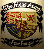 The pub sign. The Kings Arms, Langton Matravers, Dorset