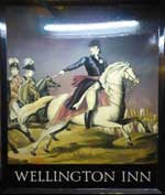 The pub sign. Wellington Inn, York, North Yorkshire