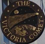 The pub sign. The Victoria Comet, Newcastle-upon-Tyne, Tyne and Wear