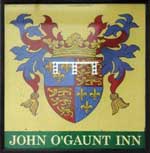 The pub sign. John O'Gaunt Inn, Hungerford, Berkshire