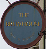The pub sign. The Brewhouse, Poole, Dorset