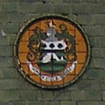 The pub sign. Poole Arms, Poole, Dorset