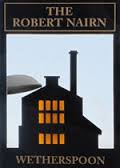 The pub sign. The Robert Nairn, Kirkcaldy, Fife
