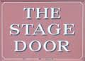 The pub sign. Stage Door, Waterloo, Central London