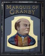 The pub sign. Marquis of Granby, Westminster, Central London