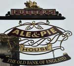 The pub sign. The Old Bank of England, Fleet Street, Central London
