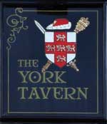 The pub sign. The York (formerly York Tavern), Norwich, Norfolk