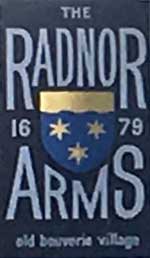 The pub sign. Radnor Arms (formerly Frenchman), Folkestone, Kent