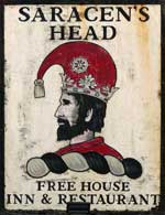 The pub sign. Saracen's Head, Wolterton, Norfolk